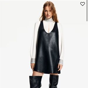 H&M Leather Mini Dress